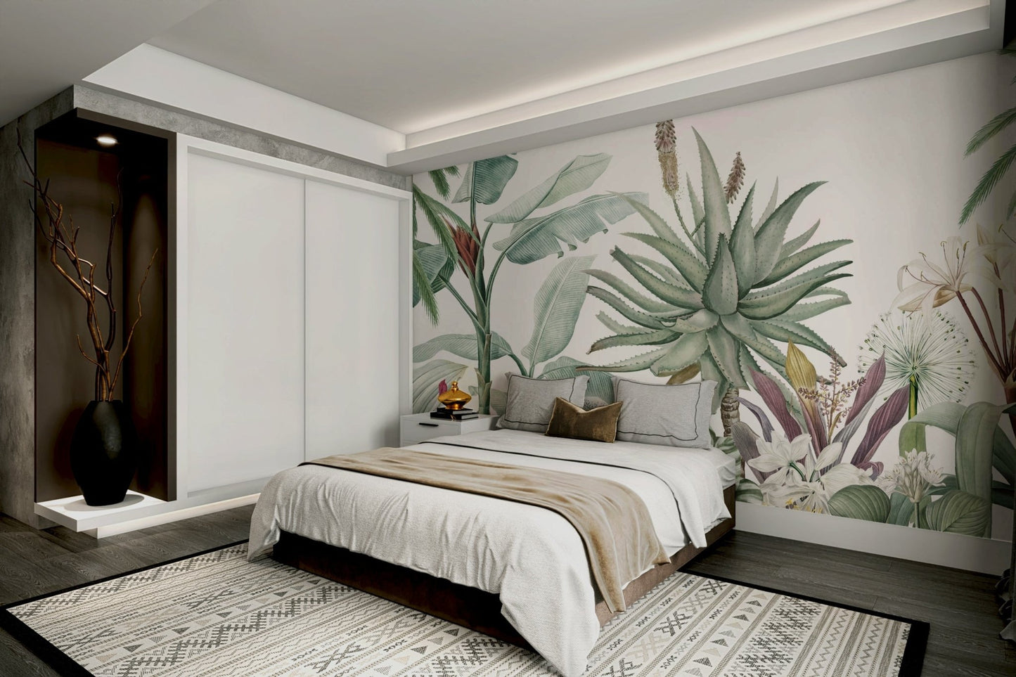 The overall feeling is one of a forgotten, peaceful garden.
