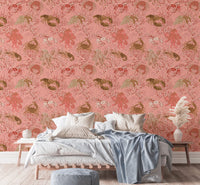 Vintage Oceanic mural wallpaper blending history and ocean beauty.
