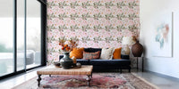 Gentle garden styling shapes this Pink Peonies Wallpaper with airy floral movement