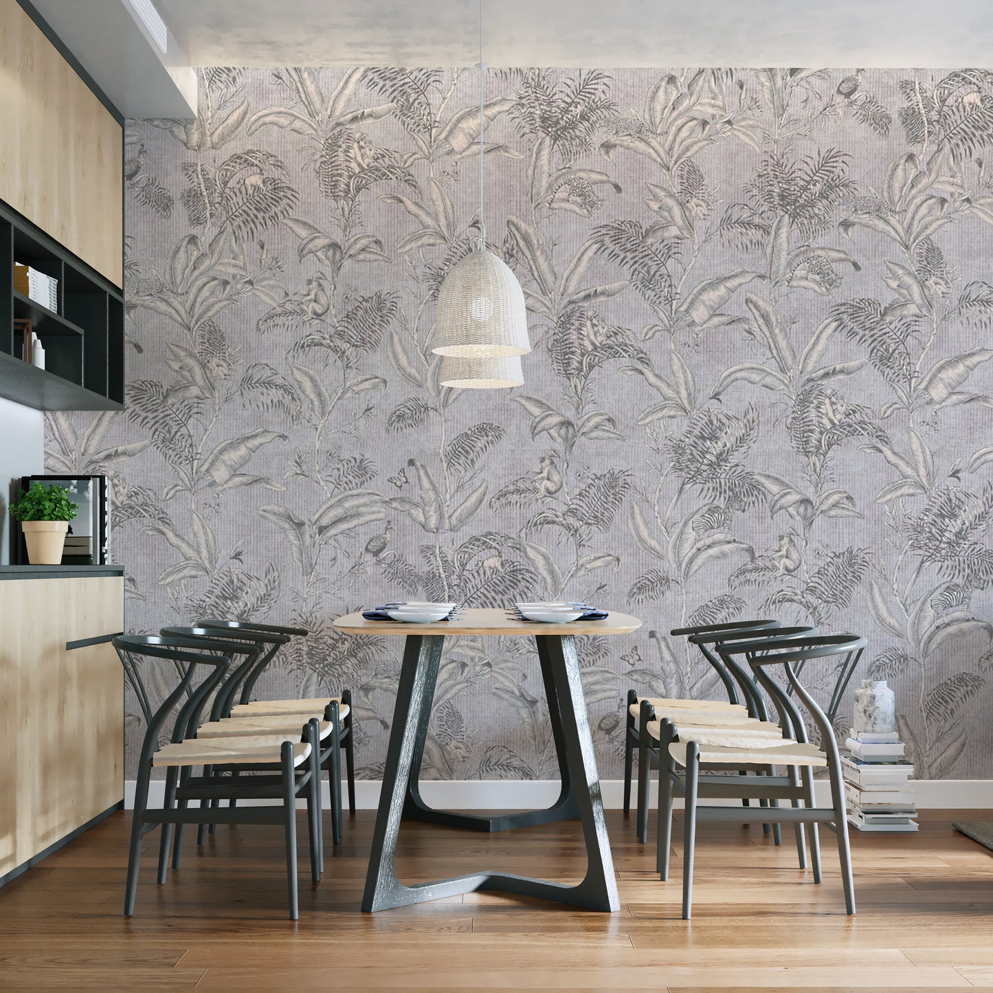 Palm tree pattern wallpaper for home
