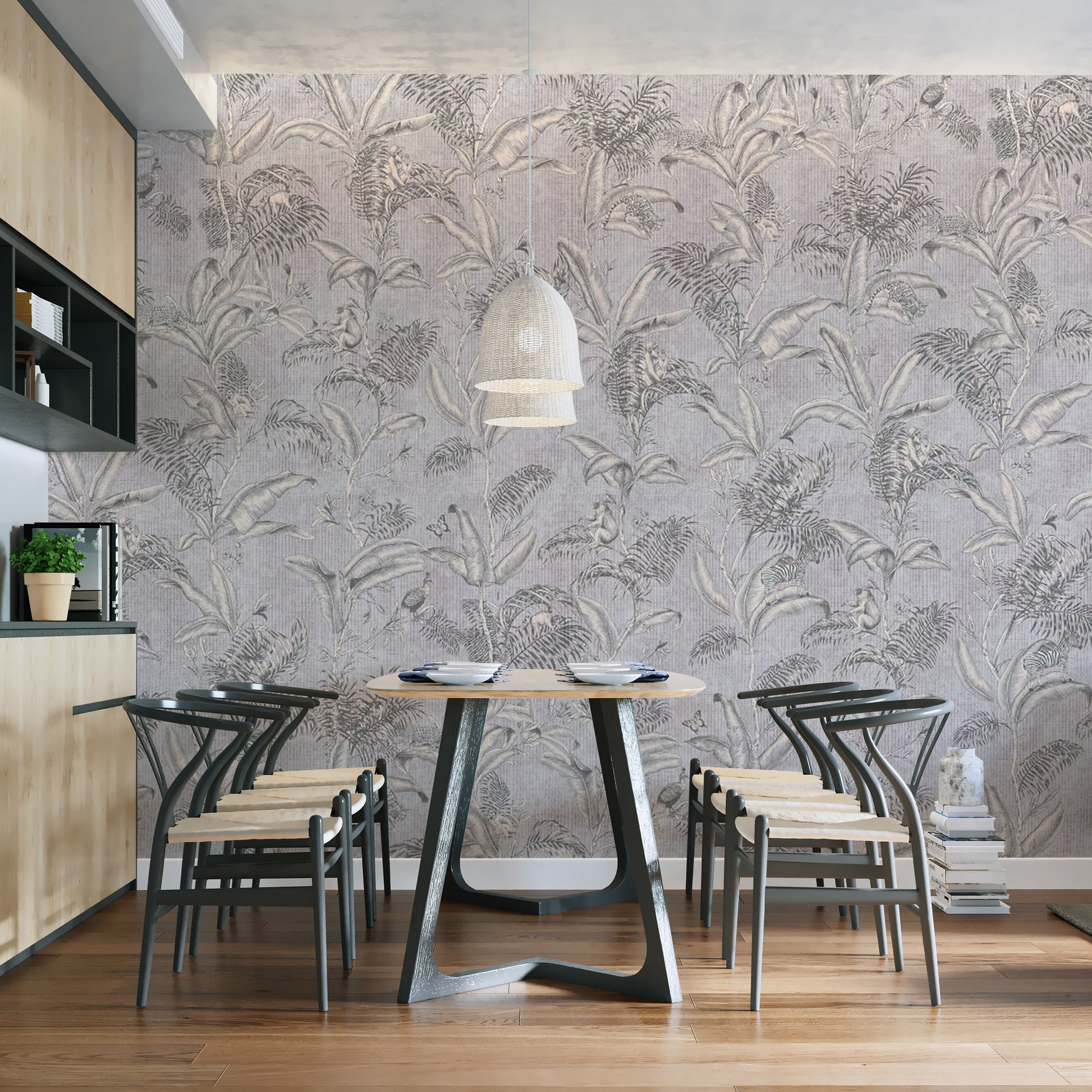 Palm tree pattern wallpaper for home
