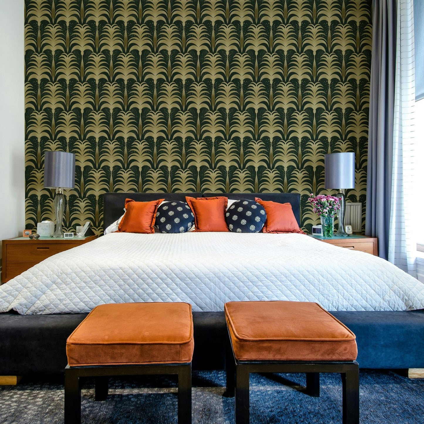 Vintage Palm Luxe Wallpaper⁠