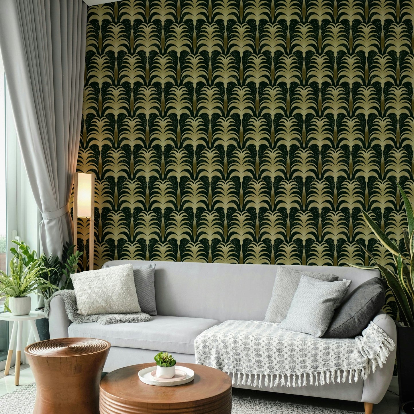 Vintage Palm Luxe Wallpaper⁠