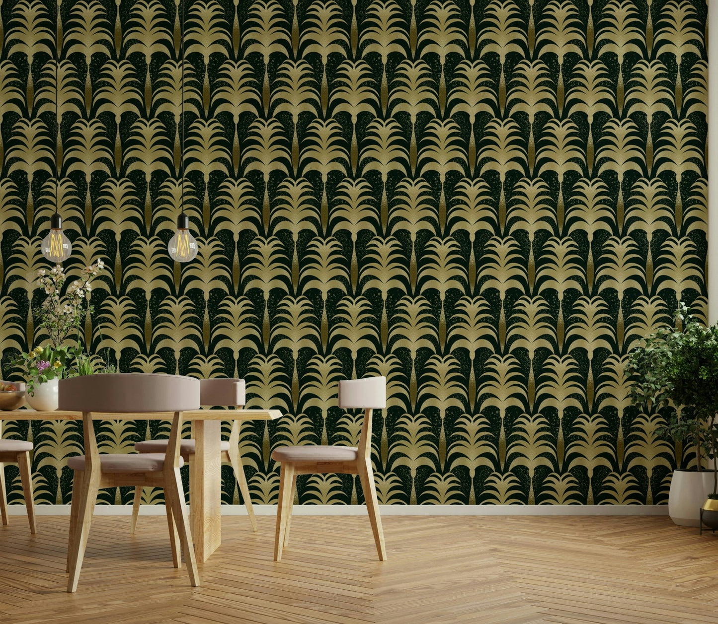 Vintage Palm Luxe Wallpaper⁠