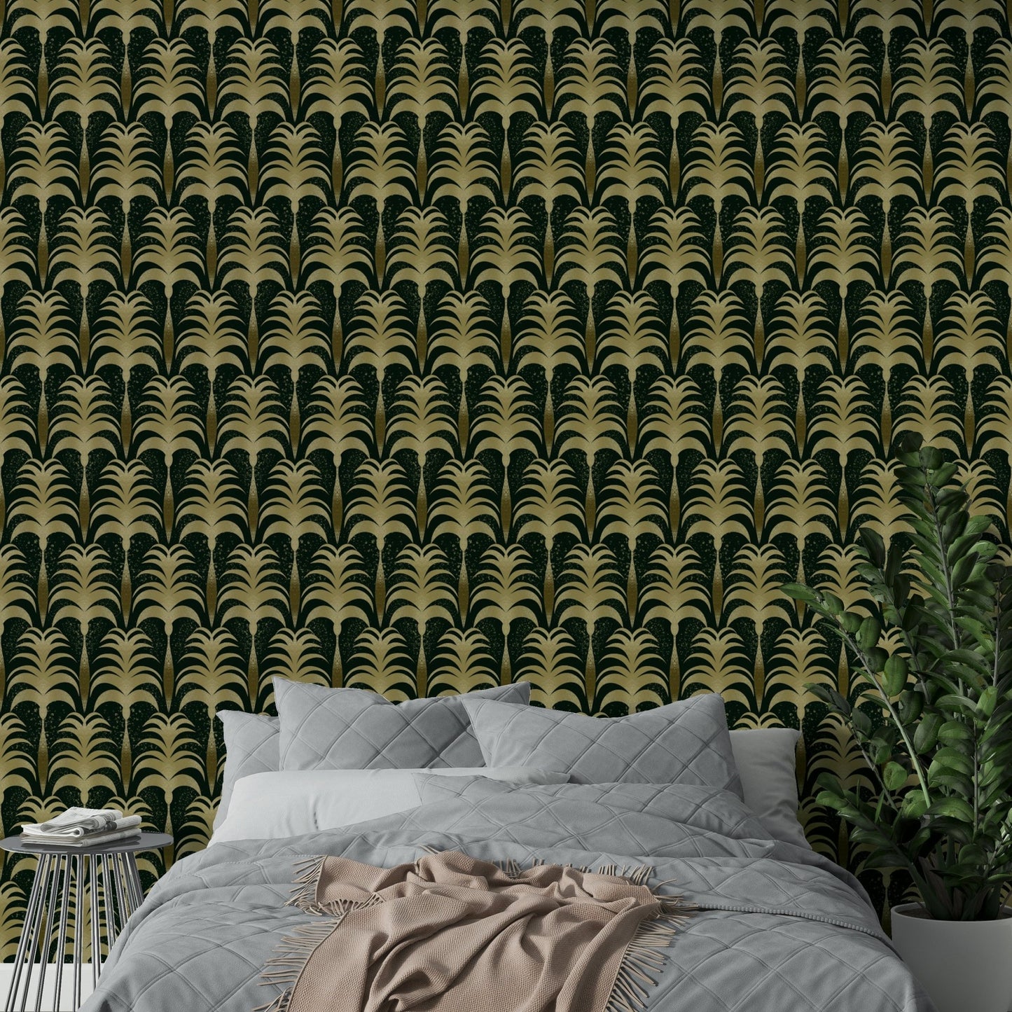 Vintage Palm Luxe Wallpaper⁠