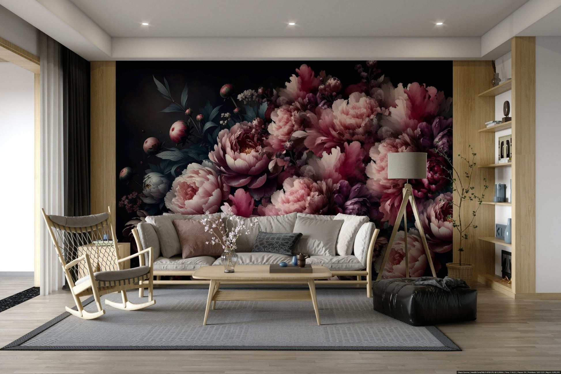 The style is artistic and classic, reminiscent of old floral paintings.
