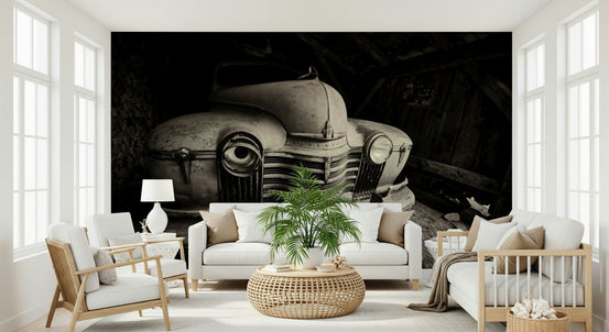 A beautiful vintage 1941 Oldsmobile wallpaper mural for a retro theme., GD5869