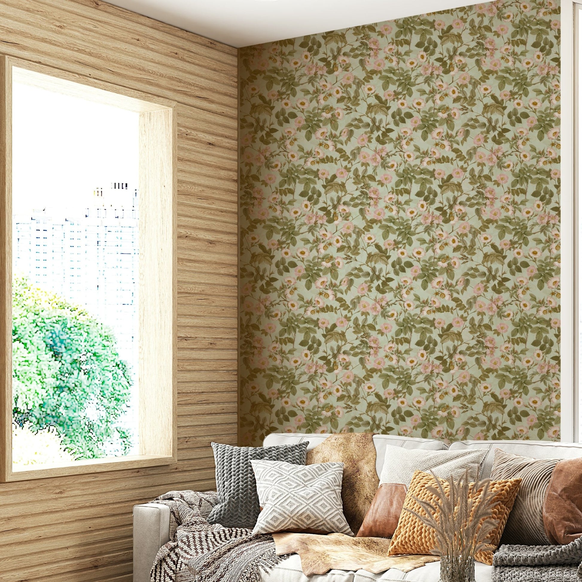 Vintage Rose Garden 1 Wallpaper⁠