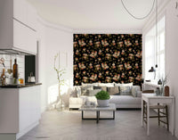 Elegant vintage roses wallpaper for a romantic ambiance, GD1343