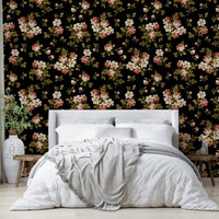 Pastel rose wallpaper perfect for vintage interior styling, GD1343
