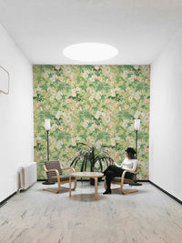 Romantic rose garden wallpaper for classic rooms., GD1354