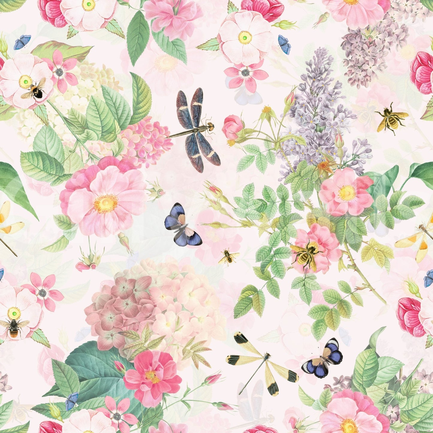 Vintage Rose Garden Wallpaper⁠