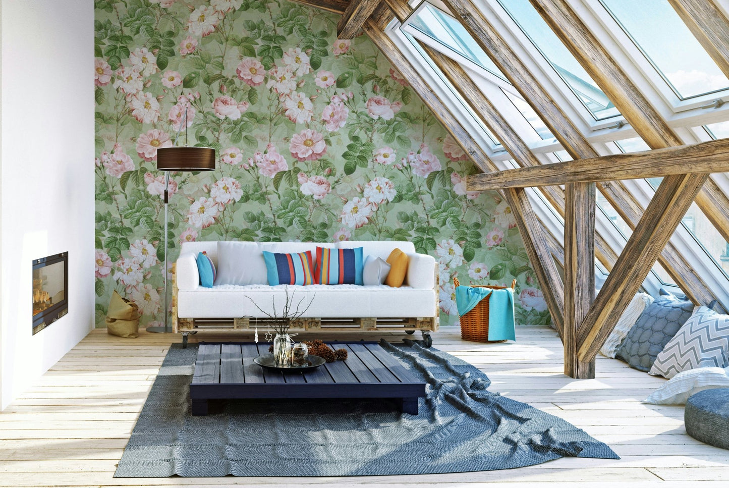 Elegant vintage rose design to enhance your room decor.

