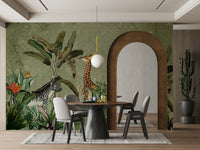 Safari wall mural capturing the essence of the wild

