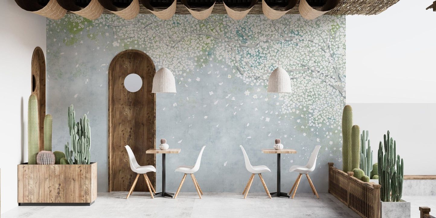 Vintage Sakura Wall Mural - Giffywalls, B467