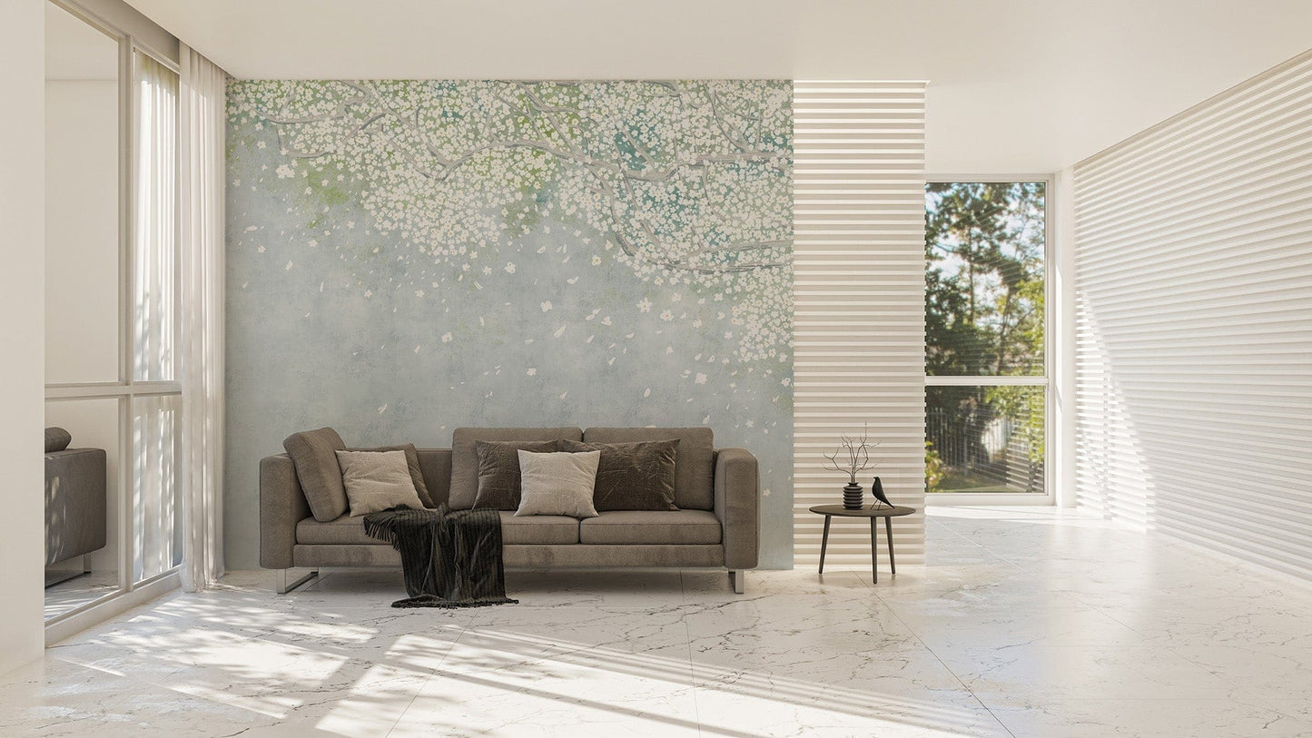Vintage Sakura Wall Mural - Giffywalls, B467
