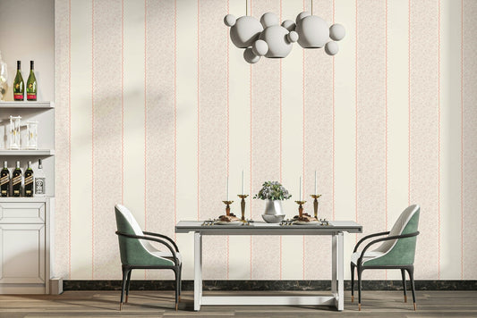 A detailed close-up of a classic wall mural pattern.

