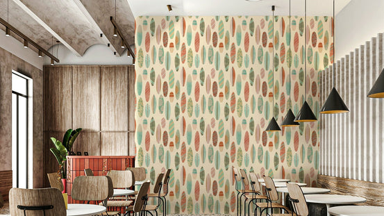 Vintage Summer Surfboards Wallpaper with beach theme, GD927