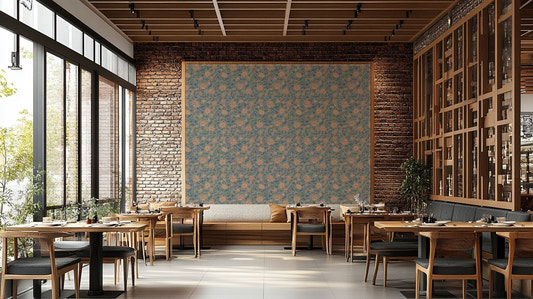 Elegant vintage floral wallpaper for walls
