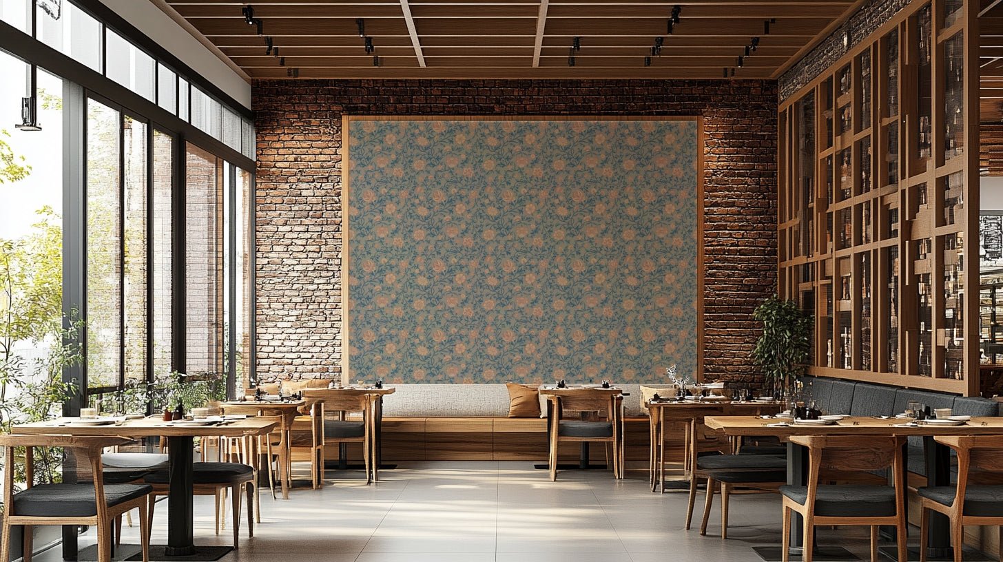 Elegant vintage floral wallpaper for walls, GD985