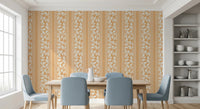 Dining room styled in Vintage Trailing Foliage Golden Wallpaper