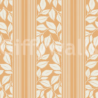 Decorative foliage lines fill Vintage Trailing Foliage Golden Wallpaper