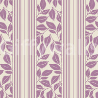 Delicate striped structure adds order to this Vintage Foliage Wallpaper pattern