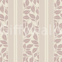 Vintage Trailing Foliage Mauve Wallpaper in a classic pattern