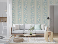 A light neutral ground softens the look of this Vintage Foliage Wallpaper
