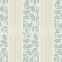 Narrow stripe panels balance the leafy layout in this Trailing Foliage Wallpaper