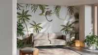 Antique Tropical Forest Wallpaper
