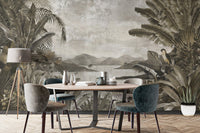 Exotic landscape wallpaper with mountains B718
