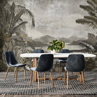 Classic botanical wallpaper with foliage B718
