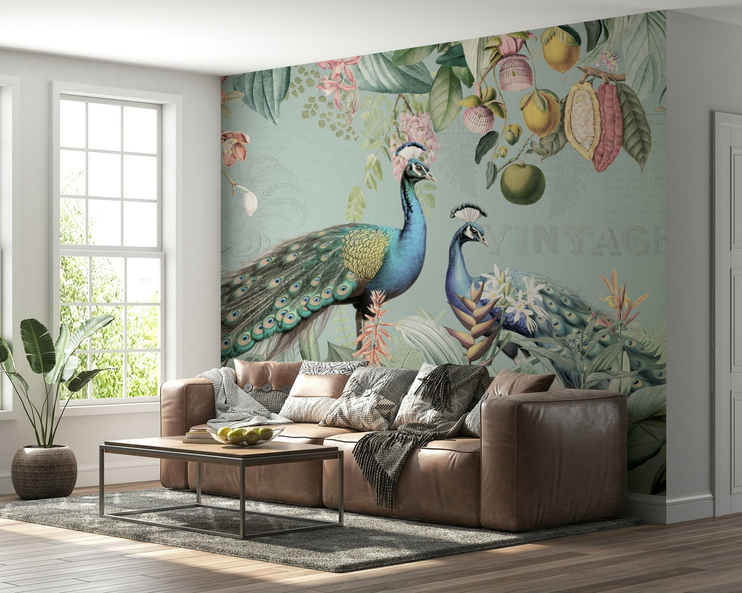 Lush vintage tropical wall art

