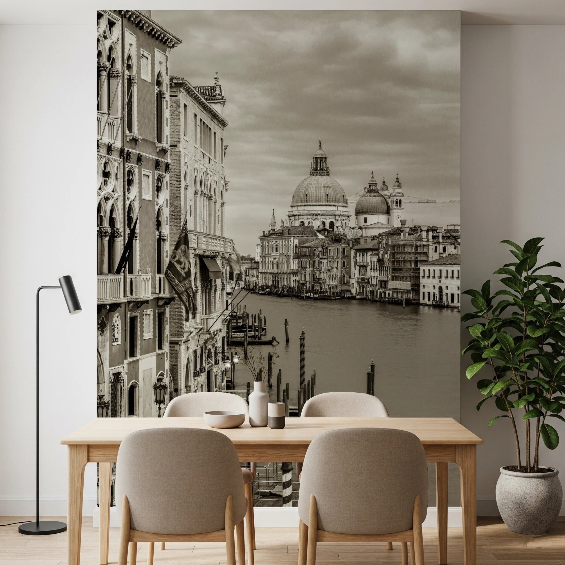Canal View Wall Mural with domes and old Venice facades, GD8754
