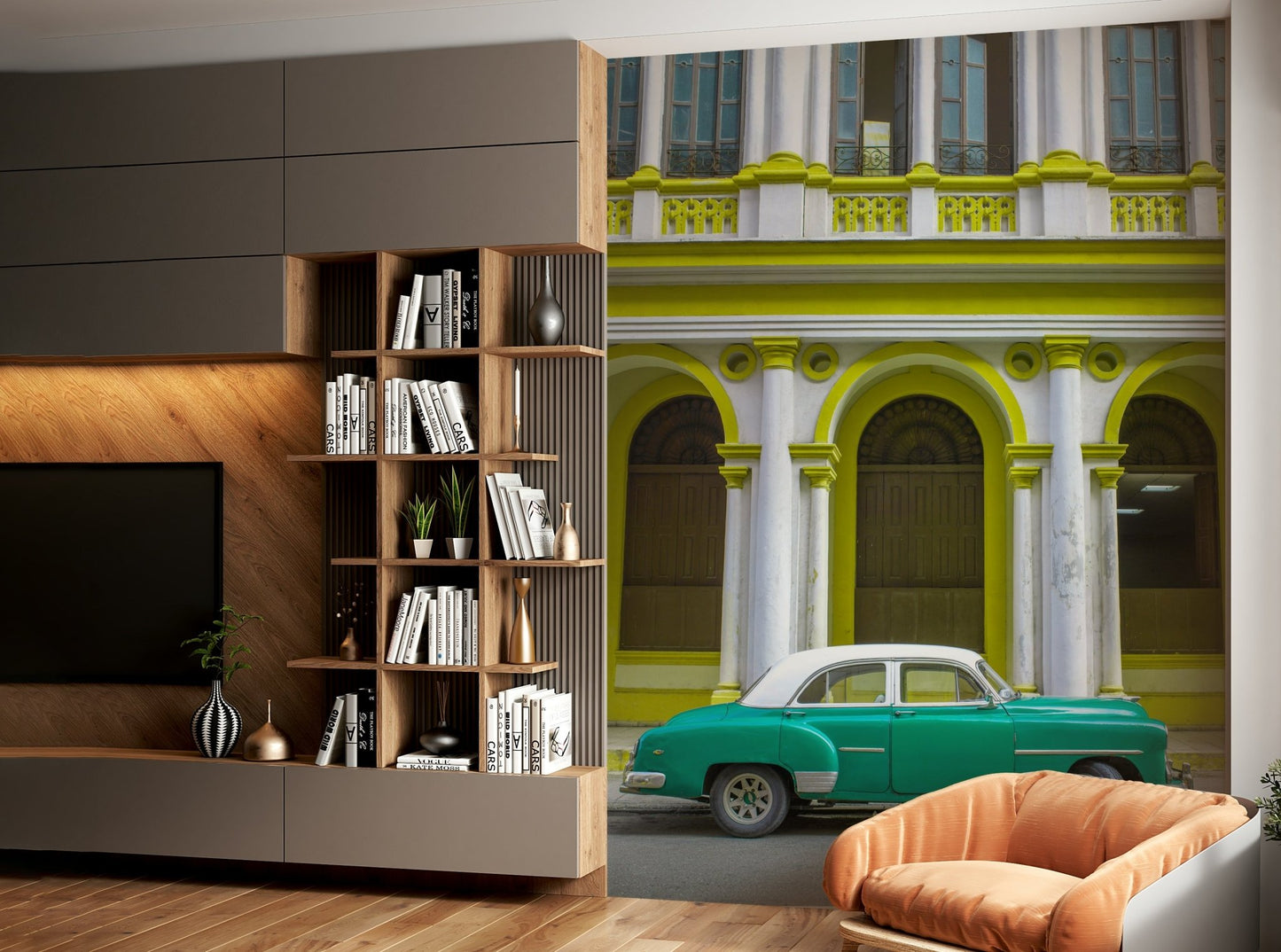 Seamless pattern or large-scale imagery.


