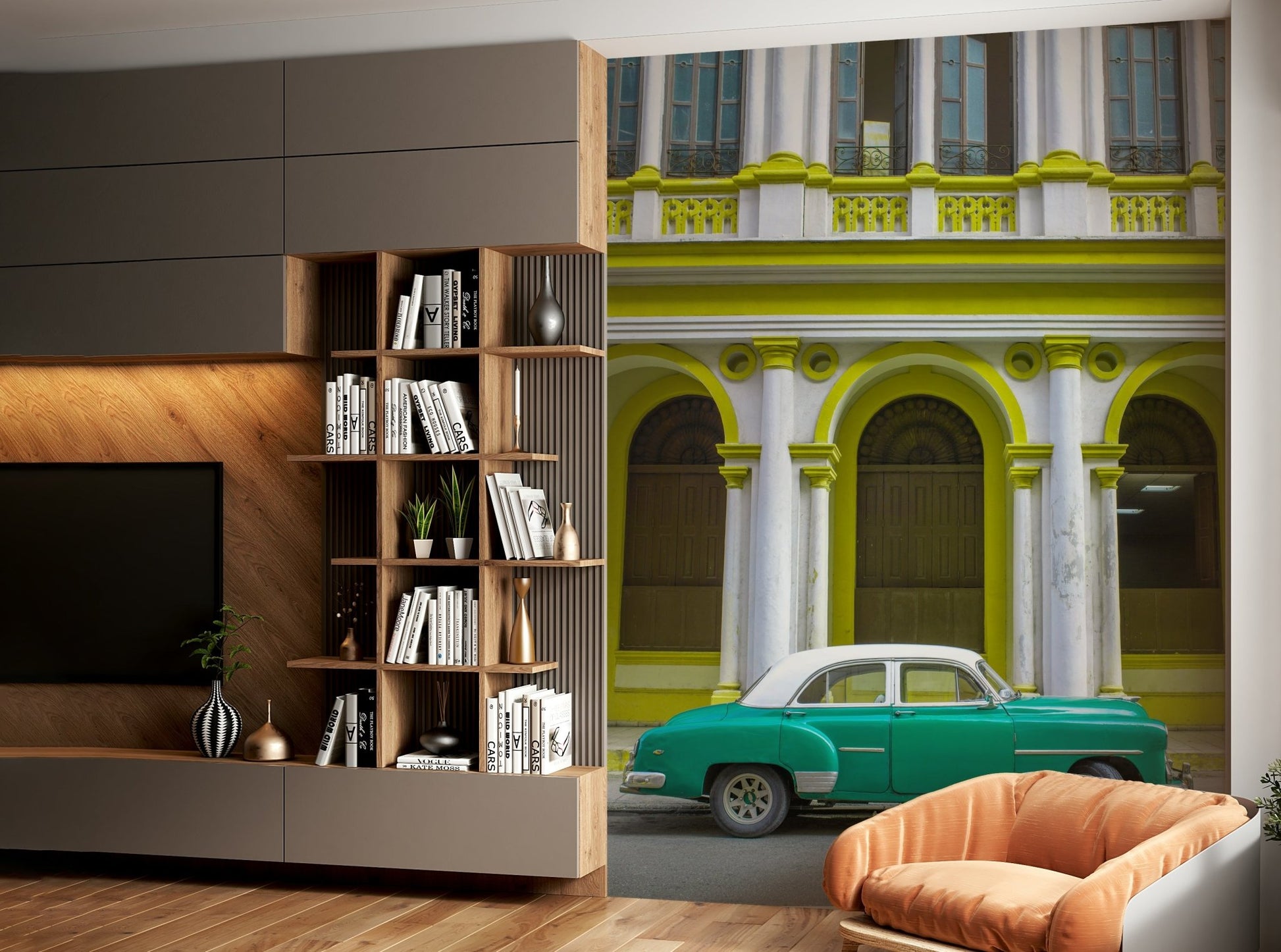 Seamless pattern or large-scale imagery.

