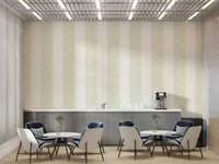 A detailed close-up of a classic wall mural pattern.

