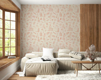 Pink Vintage Wallpaper for walls, a stylish travel faff.
