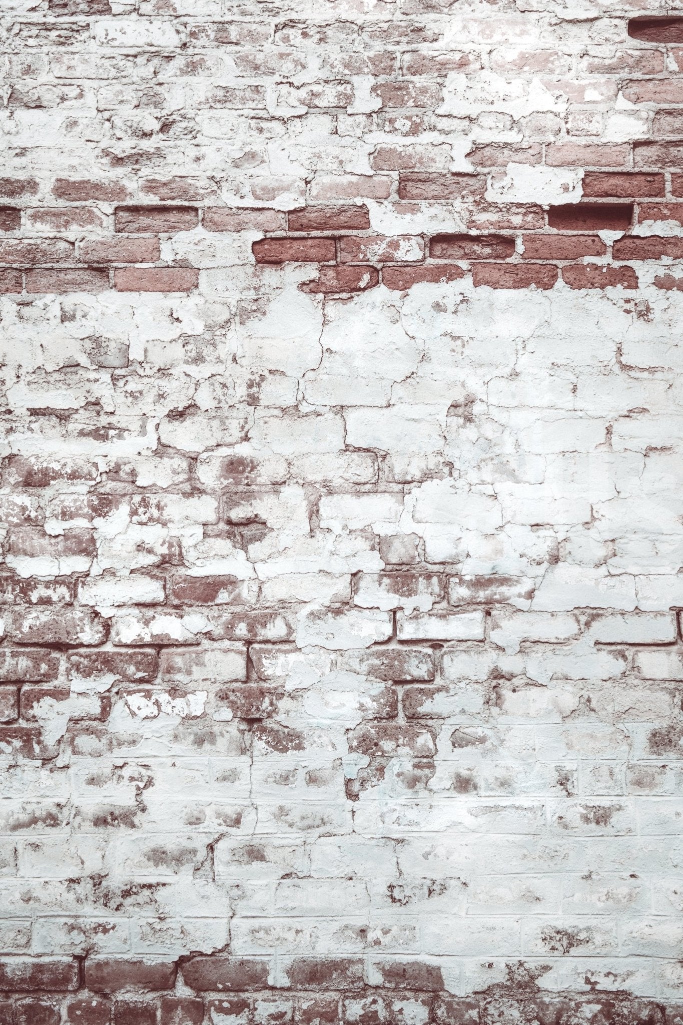 Bedroom accent wall featuring the classic Washed Brick wall mural., GD6099