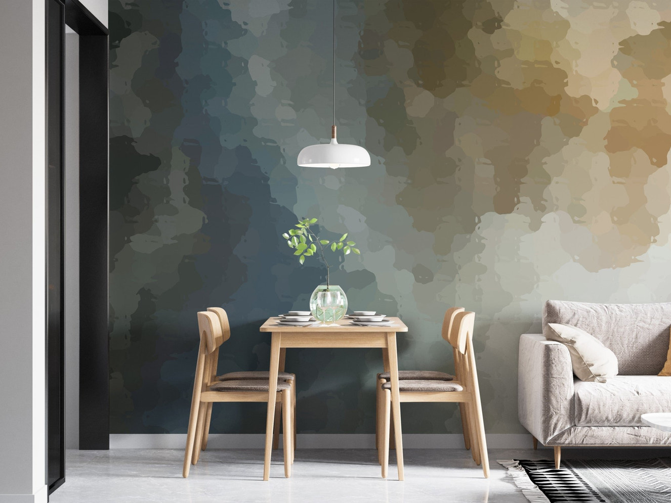 Vintage Grunge Watercolor Paint Stains Wallpaper