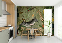 Jungle scene with a vintage touch for your walls, GD1167