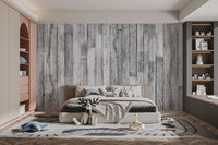 Vintage wood panel wallpaper mural design
