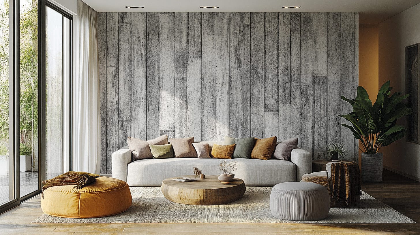 Vintage Wood Panel Wallpaper Mural - Giffywalls