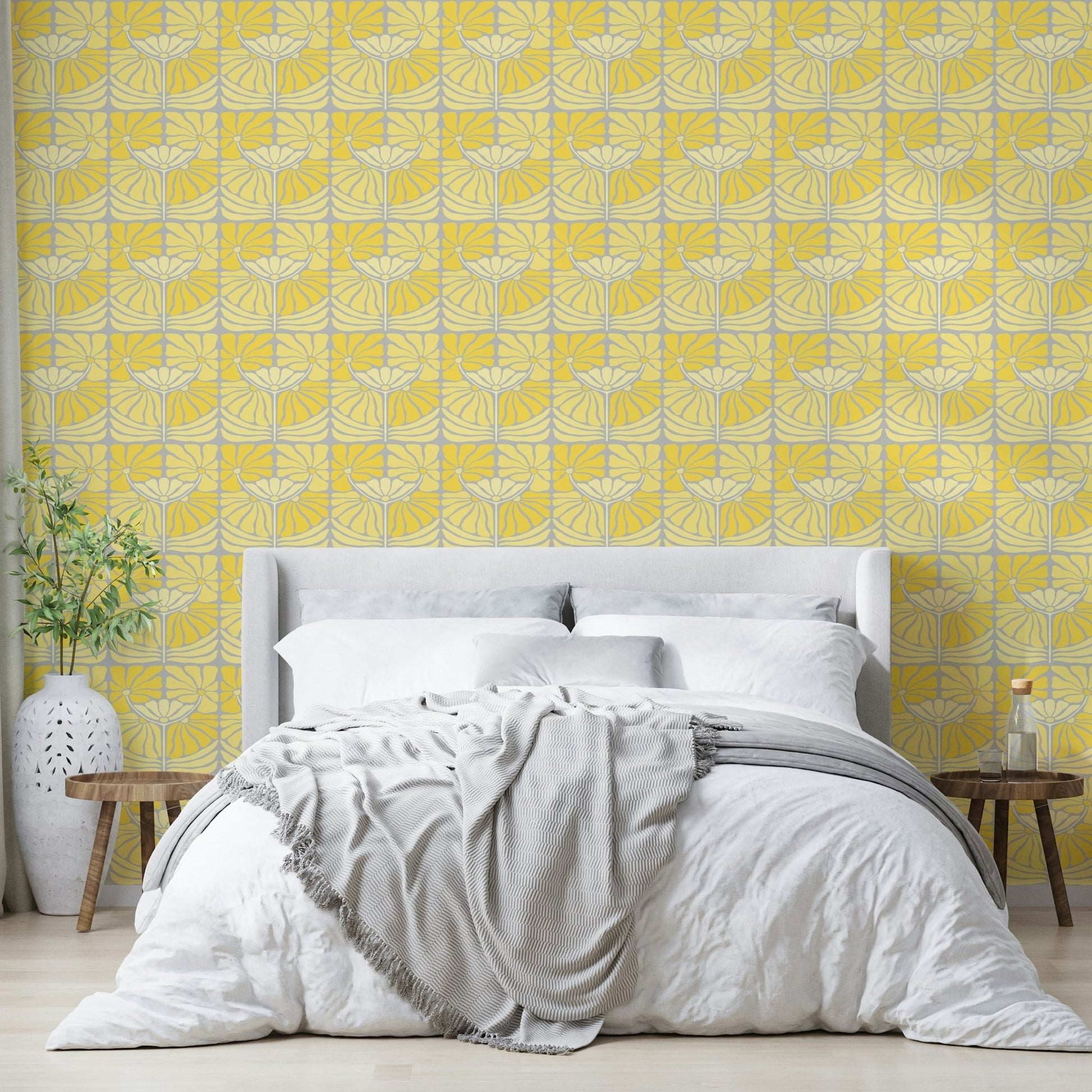 Wallpaper featuring retro yellow blossoms
 GD835