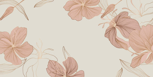 Hibiscus Flower Peach Wallpaper Mural