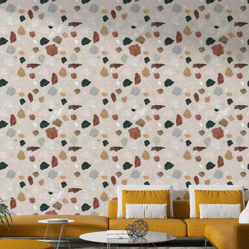 Sketch-style wallpaper with classic Renaissance lines

