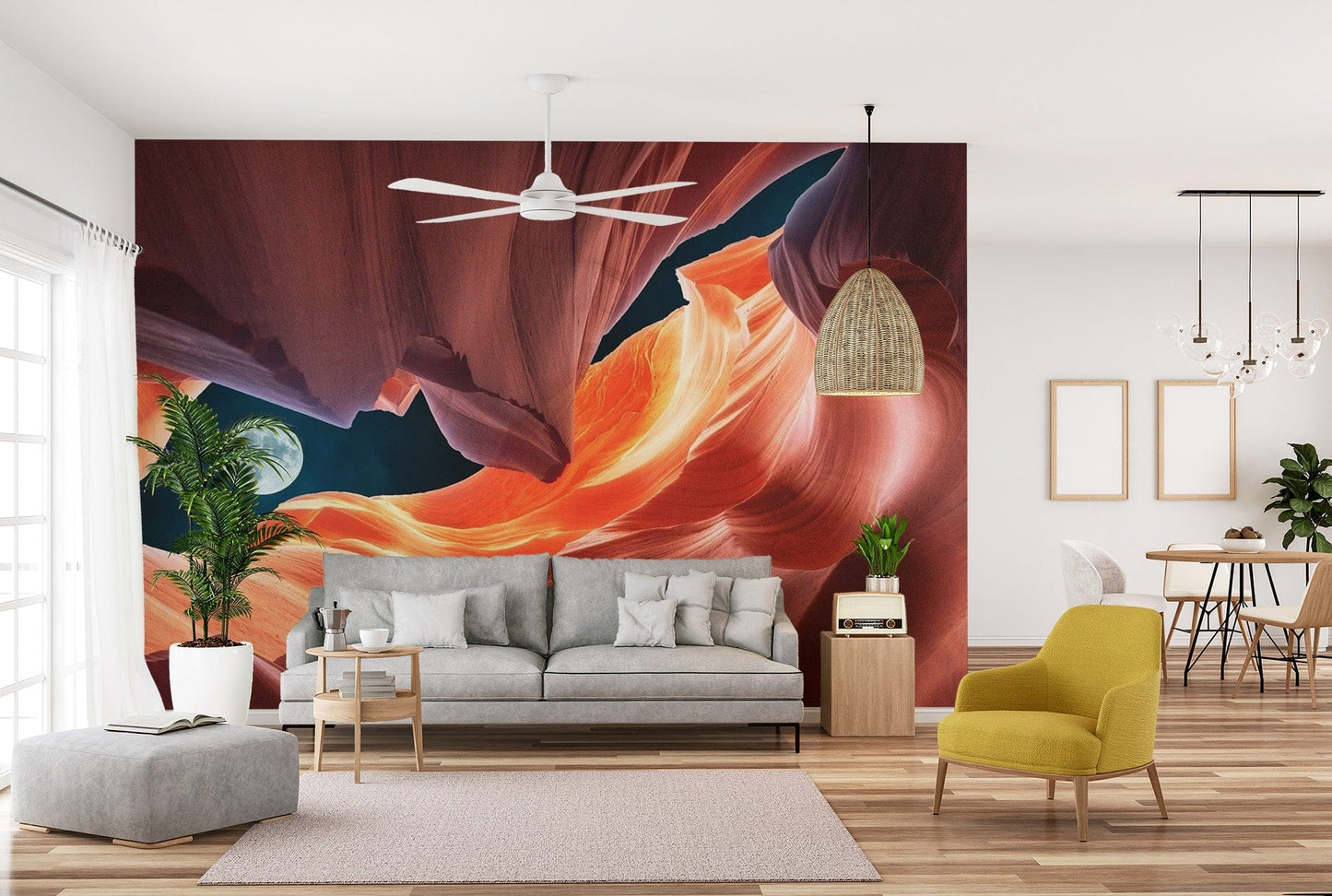 Nature-inspired Canyon wallpaper murals
