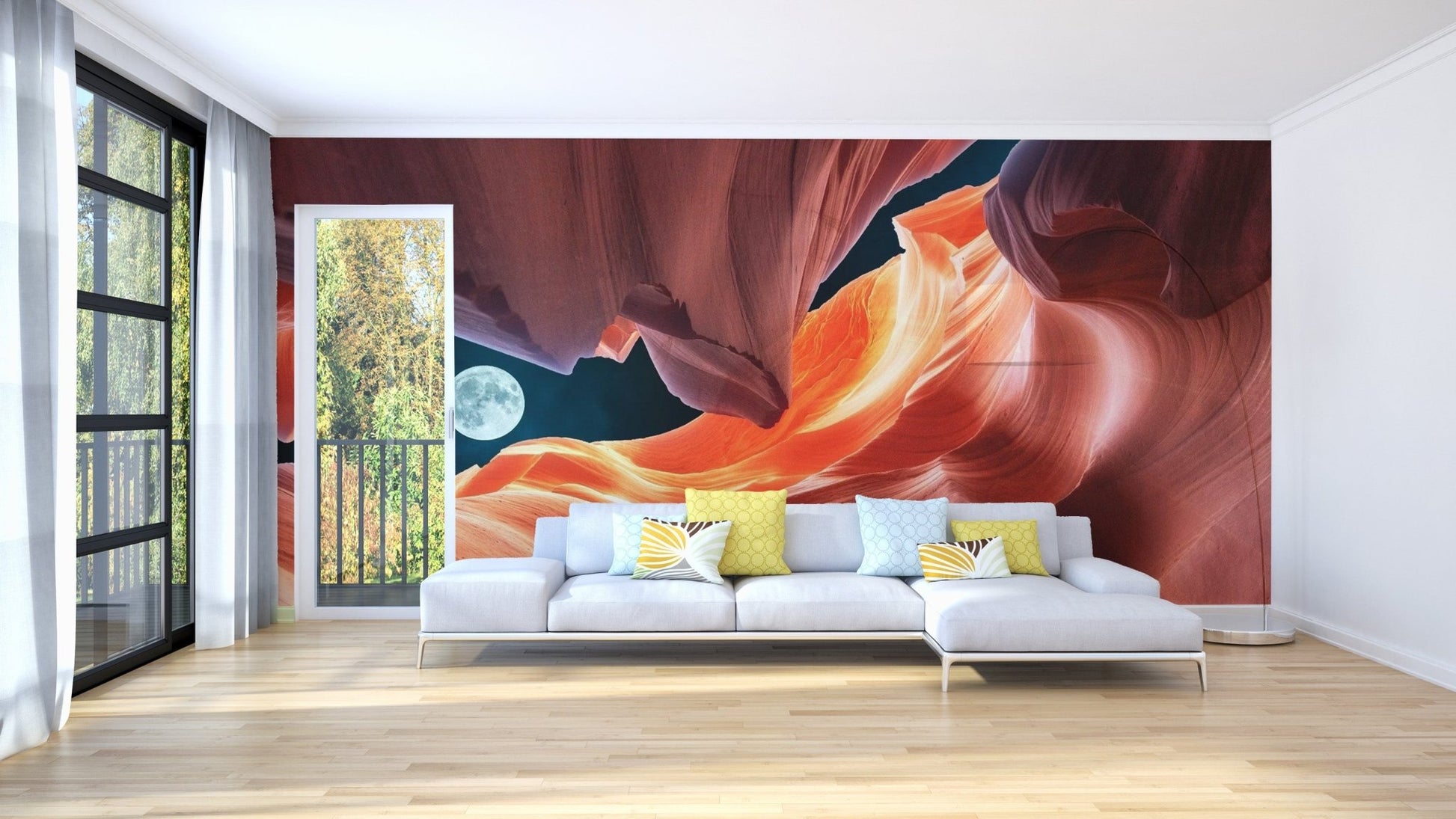Vivid Color Antelope Slot Canyon Wallpaper Murals - Giffywalls