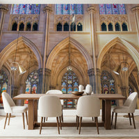 Vivid Stained Glass Wall Mural